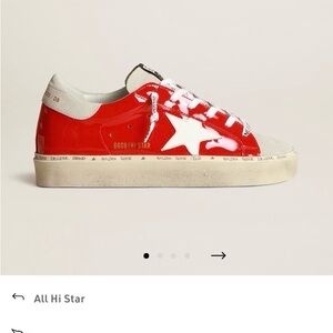 Golden Goose HiStar Red Patent Leather, Size 38